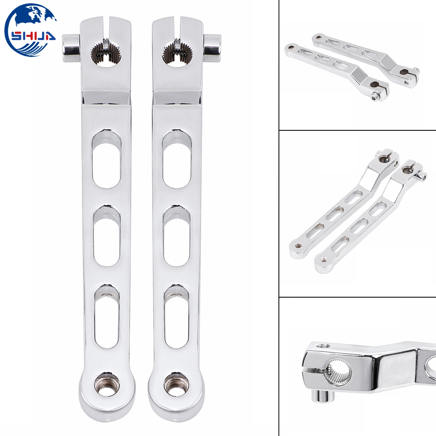 2x хром педаль переключения передач Рычажные рычаги пятки носок переключатель