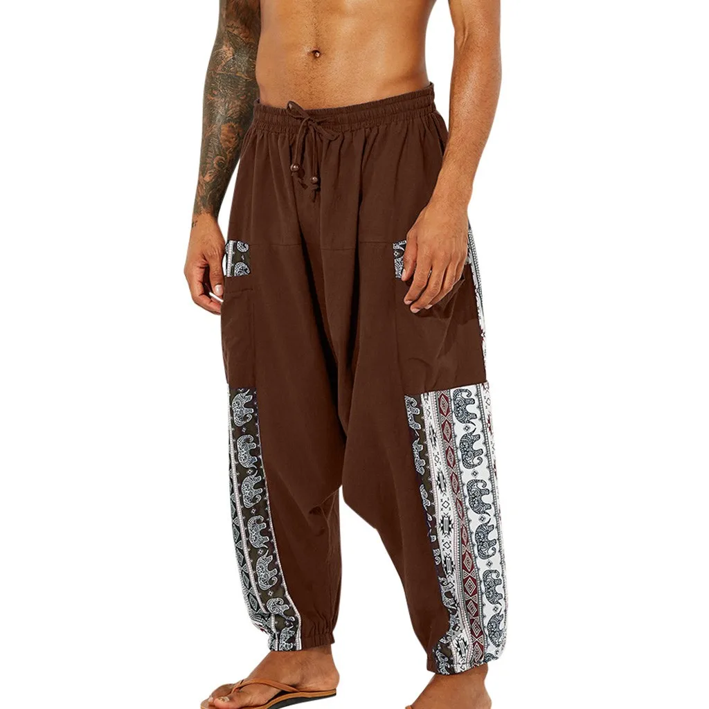 Мужской комбинезон с этническим принтом повседневные спортивные брюки