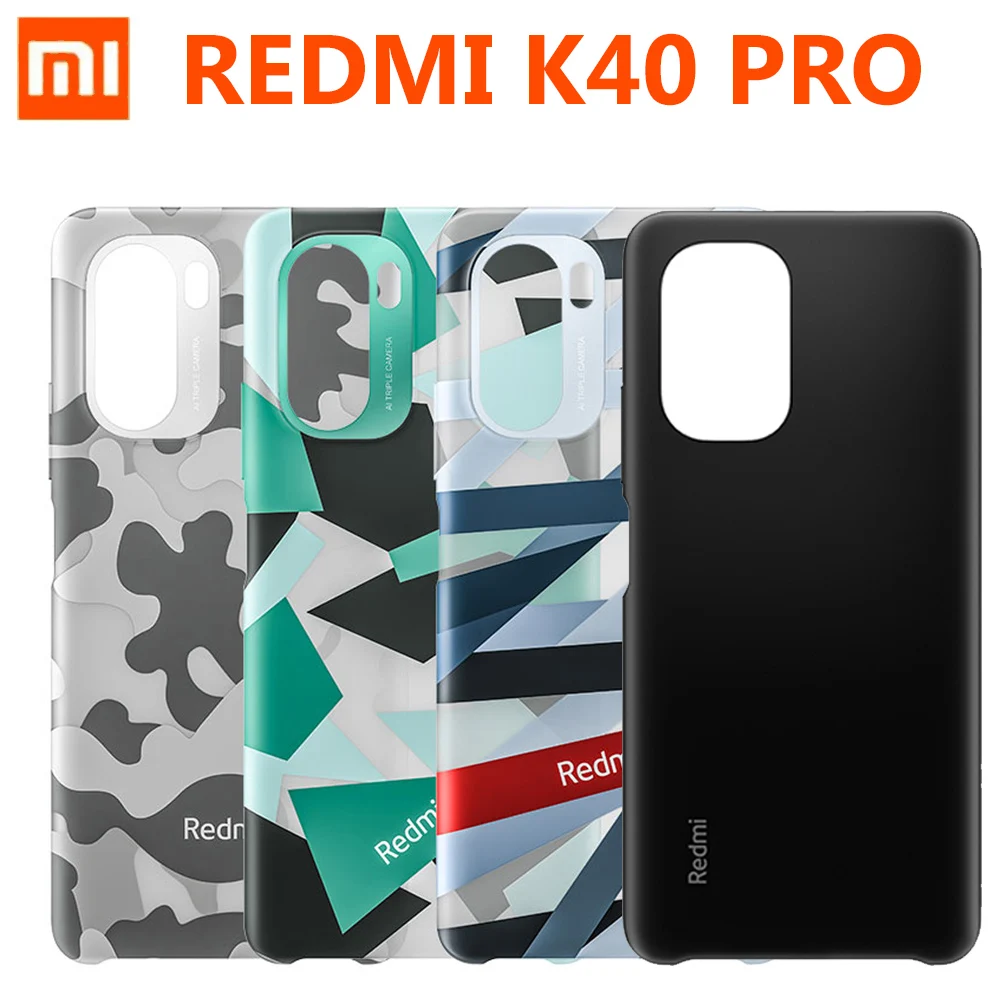 

Original Xiaomi Redmi K40 Pro Case MI POCO F3 Cover Camouflage PC / Liquid silicone shell Official Xiaomi MI Redmi K40 Pro Plus