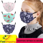 Симпатичная детская маска для рта, моющиеся детские пылезащитные маски против смога, фильтр для носа, маска-респиратор для лица и рта