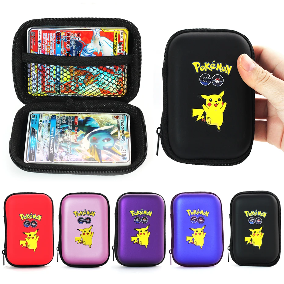 

50pcs Capacity Pokemon card storage bag Collectibles Game Collection Anime CardsPokemon card storage box Top Battle Children Toy