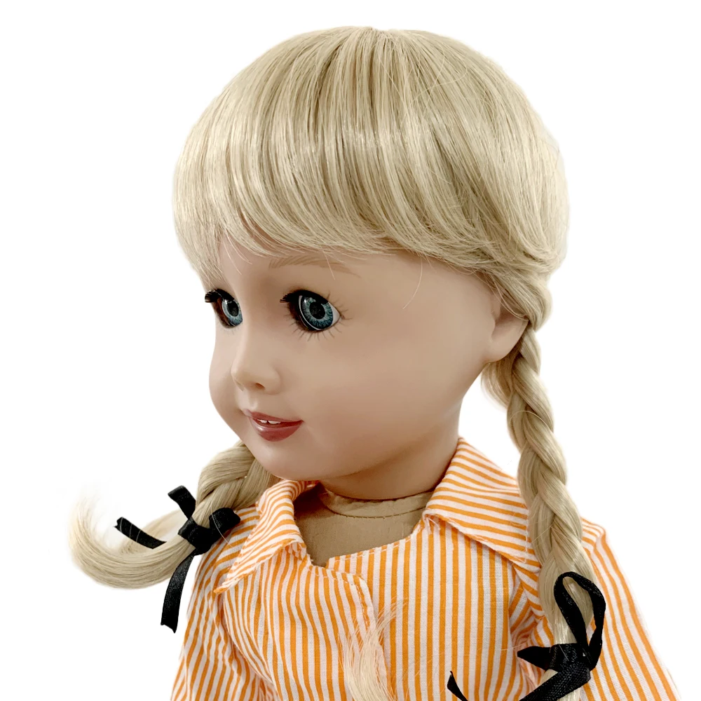 Парики для волос в стиле оплетки термостойкие подходят американских кукол