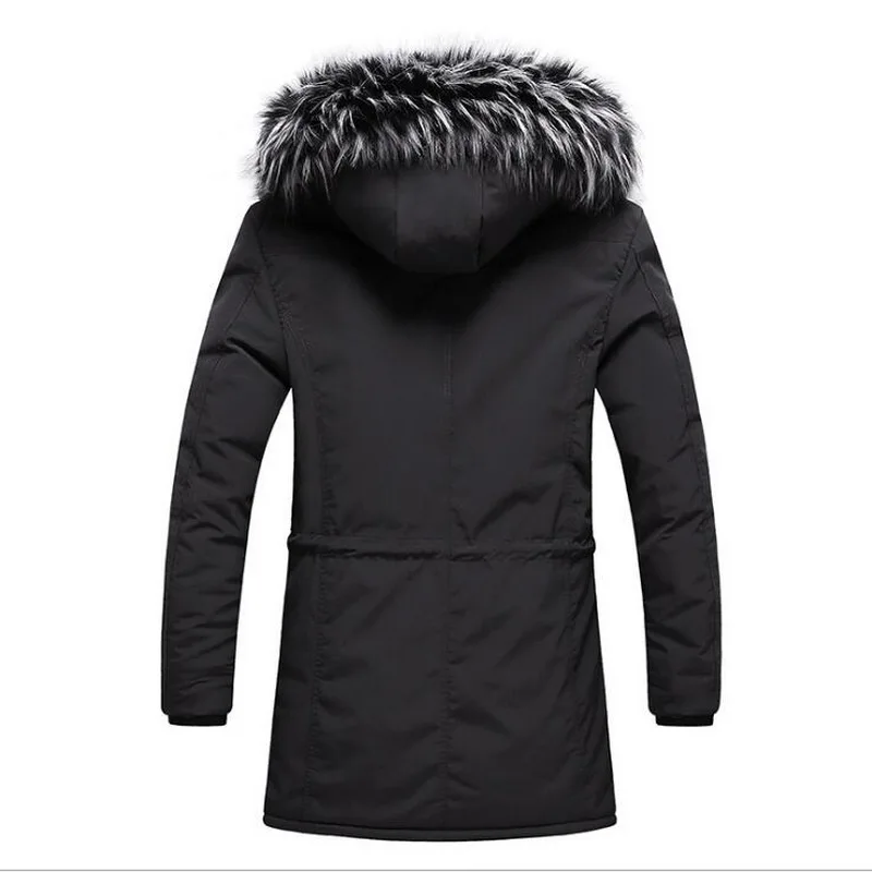 Men Winter Warm Coat Thicken Warm Men Parkas Hooded Fleece Man's Jackets Outwear Cotton Coat Parka Jaqueta Masculina