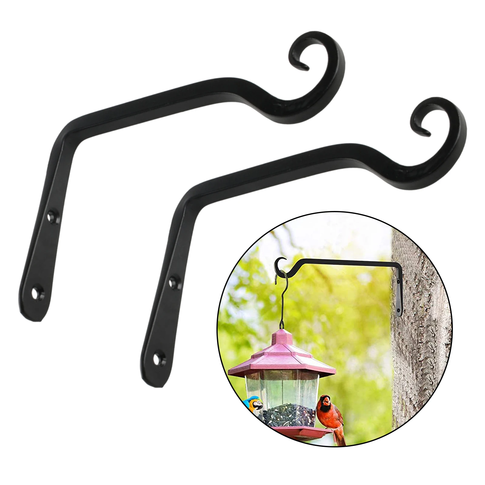 

2x Wall ing Bracket Art Plant Holder er Hook Home Garden Decor