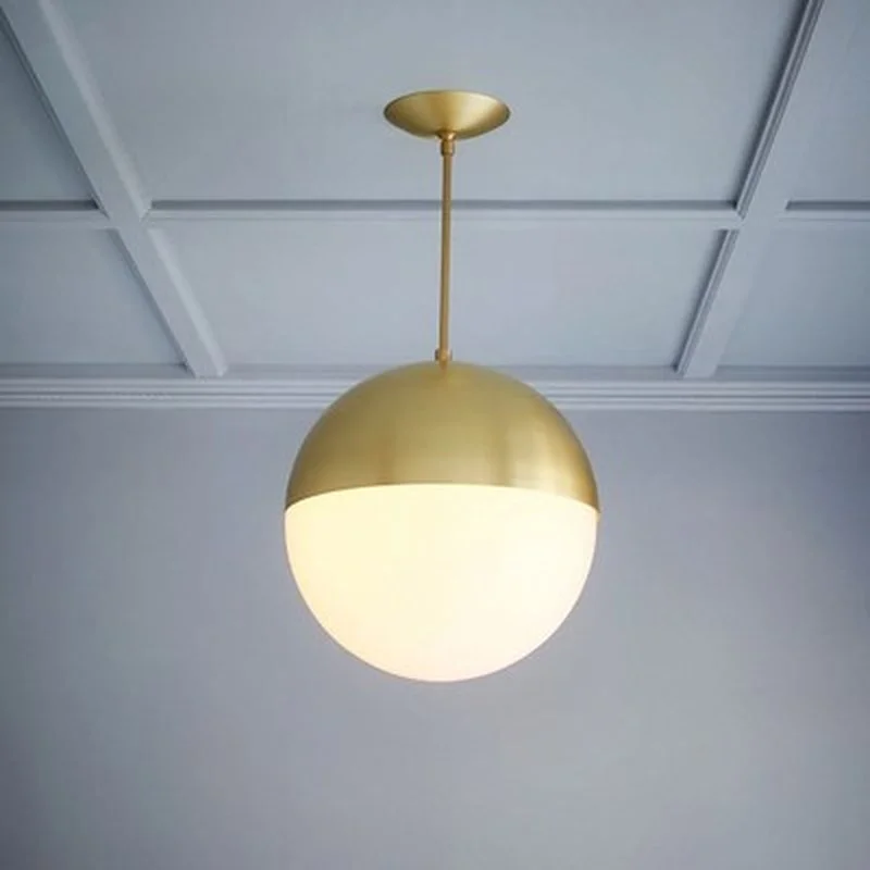 Современные подвесные светильники черный стеклянный шар подвесной светильник