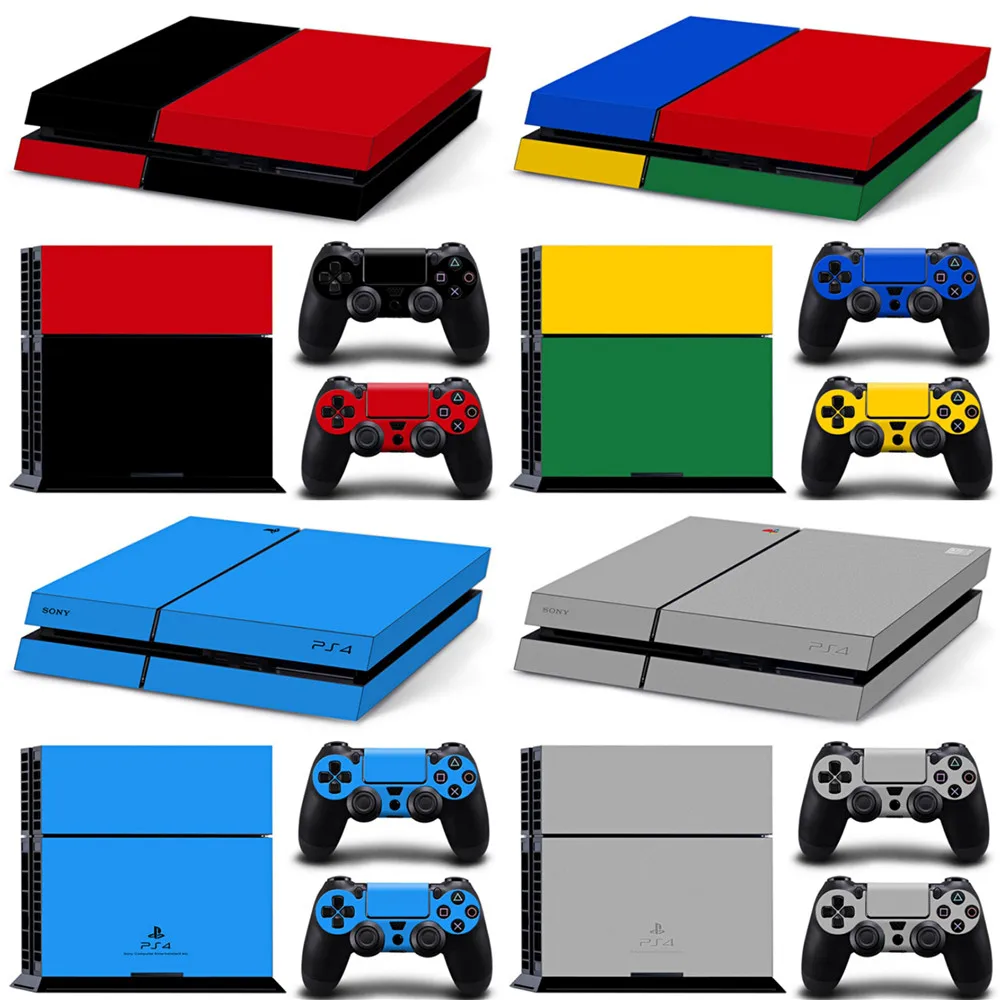 Для консоли PS4 виниловые наклейки для Playstation Cover Skin 4 + 2 контроллера наклейка на