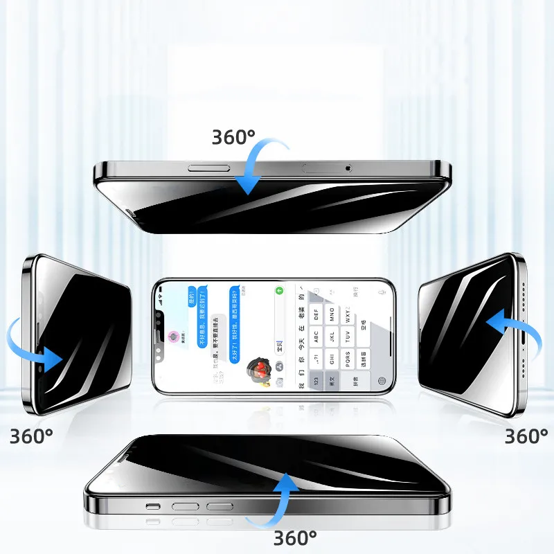 

Glass Tempered 1-2PCS for Private IPhone 12 11 Pro Max XS MAX XR Privacy Anti-spy Screen Protectors Glass for IPhone 6 7 8 Plus