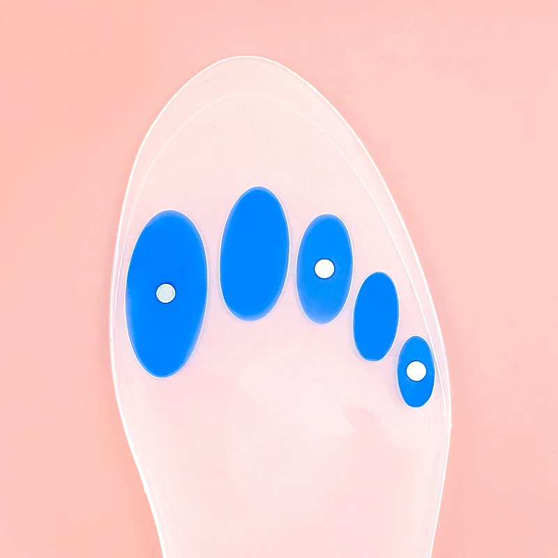 Силиконовая невидимая приподнятая стелька поддерживающая успокаивающее