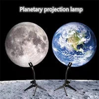 moon earth projector night light led planet projector lamp home bedroom atmosphere light background wall decoration lighting
