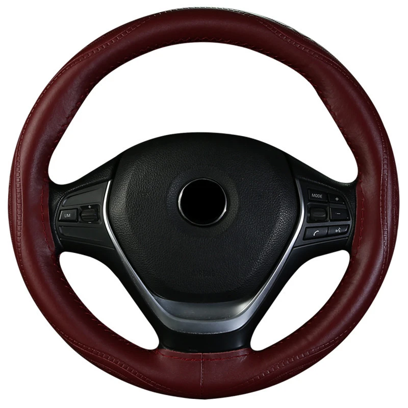 Кожаный чехол рулевого колеса автомобиля всесезонный Универсальный