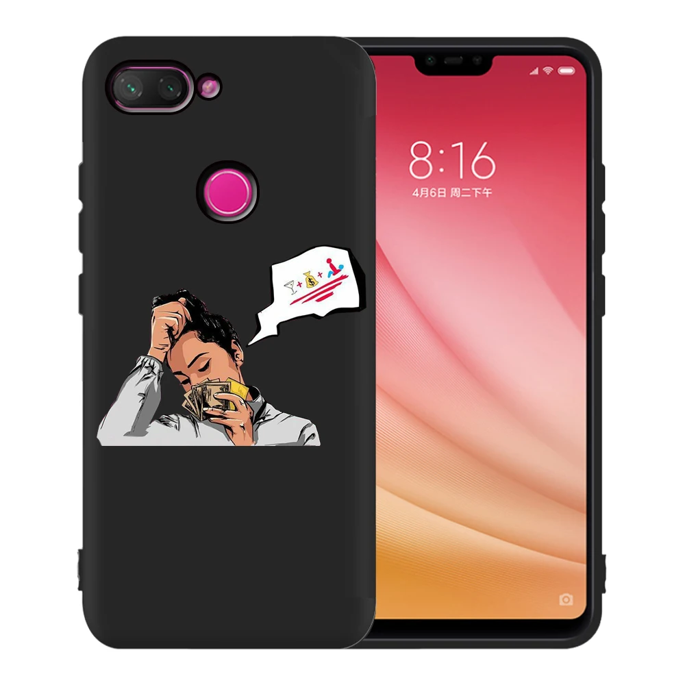 For Cover Xiaomi Redmi Note 8 Pro Cool Fashion Girl Money Phone Case for 7 Note5 6 K20 9T Etui | Мобильные телефоны и
