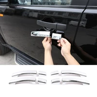 8 pcs for land rover freelander 2 discovery 3 2007 2012 abs car exterior door handle decoration sequined car accessories