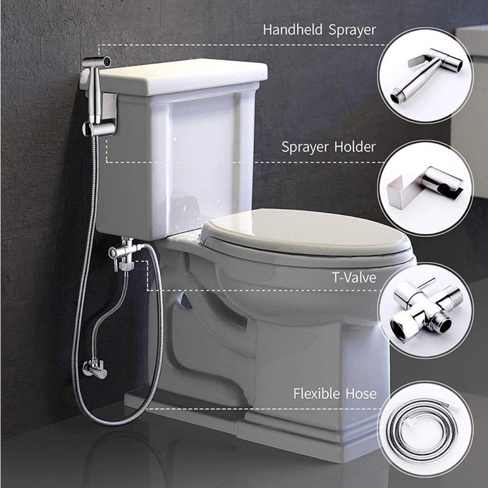 Смеситель для биде из нержавеющей стали латунный Т адаптер душа ванной комнаты 1 5