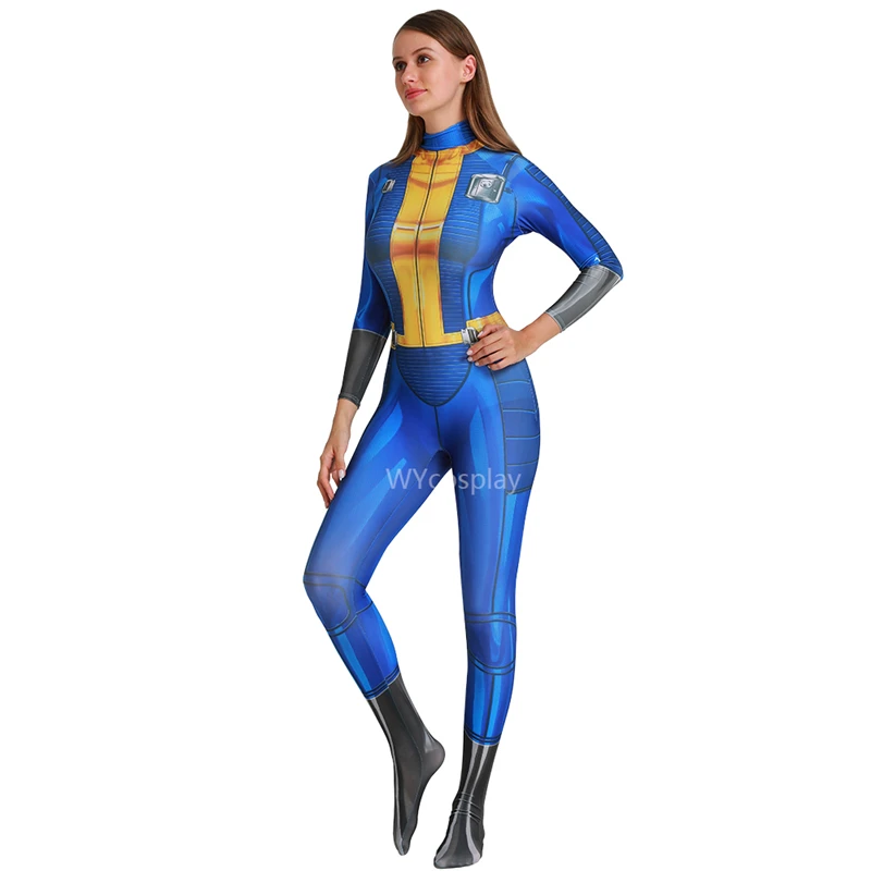 Роскошный костюм для косплея Fallout 4 Vault Хэллоуина с персонажами из игры женщин