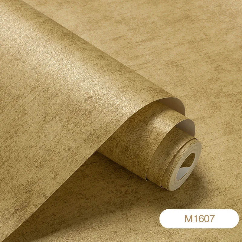 

American light luxury high-end vintage plain wallpaper dark bedroom living room TV background wall solid color wallpaper