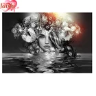 Алмазная живопись 3D сделай сам, абстрактная морская женщина, цветок, наборы для вышивки крестиком, алмазная живопись, искусство бриллиантами, фотография, Новогодний подарок