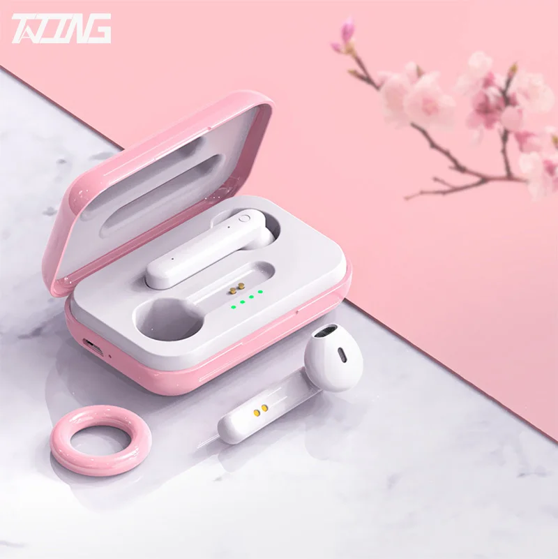 TWS-стереонаушники TATING женские с зарядным кейсом поддержкой Bluetooth 5 0 и микрофоном -
