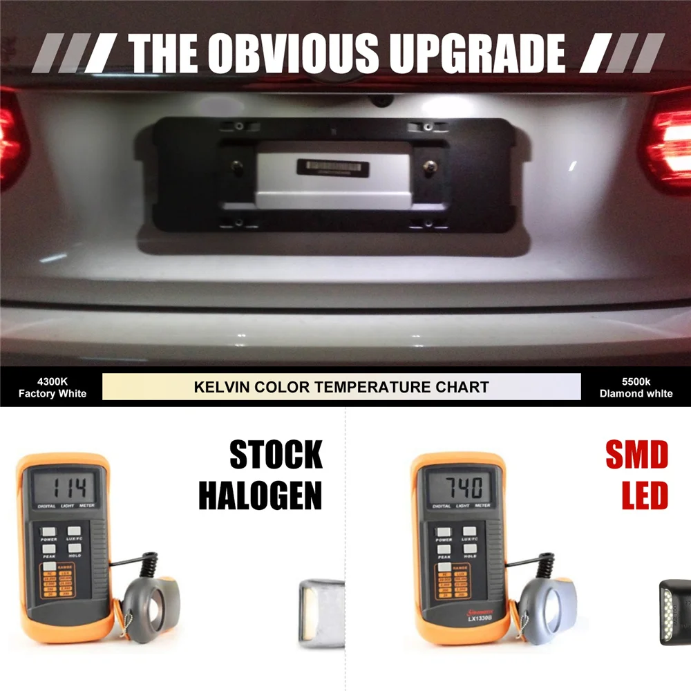 

1 Pair LED For Chevrolet Solode License Plate Light Chevy Tahoe 1500/2500GMC