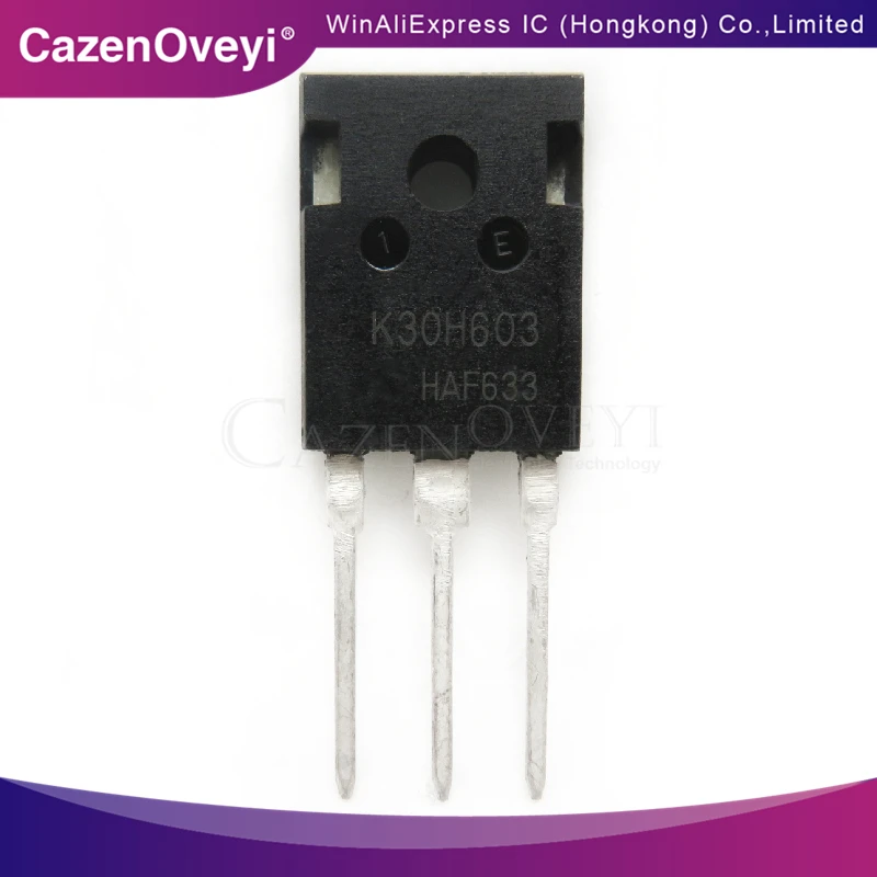 

10 шт./лот IKW30N60H3 IKW30N60 K30H603 TO-247 600V 30A 187W в наличии