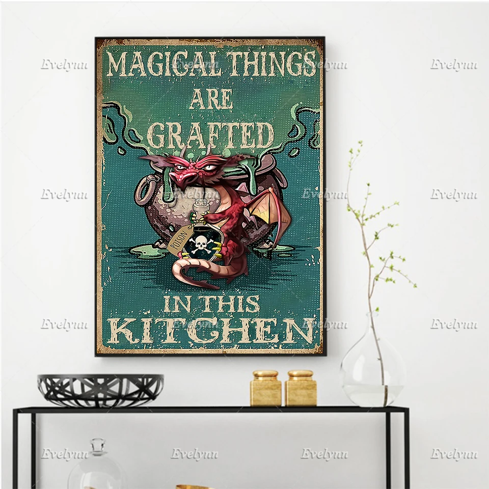 Винтажный постер волшебство в их душах настенные художественные принты ко Дню