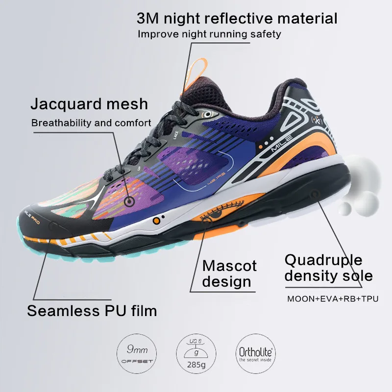 BMAI 42K Marathon Trail Running Shoes for Men Sneakers Outdoor Man 2021 Cushioning Sport Luxury Designer Gym Trainers Mens Shoes