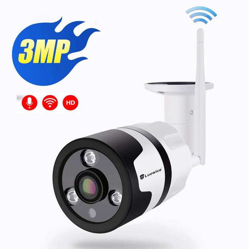 HD 3MP WIFI камера IP Беспроводная панорамная монитор беспроводной 360 градусов Wifi