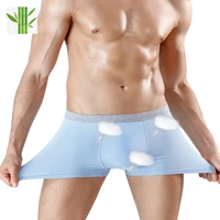 luxury boxer underwear shorts bamboo fiber viscose men underpants slips ultra soft