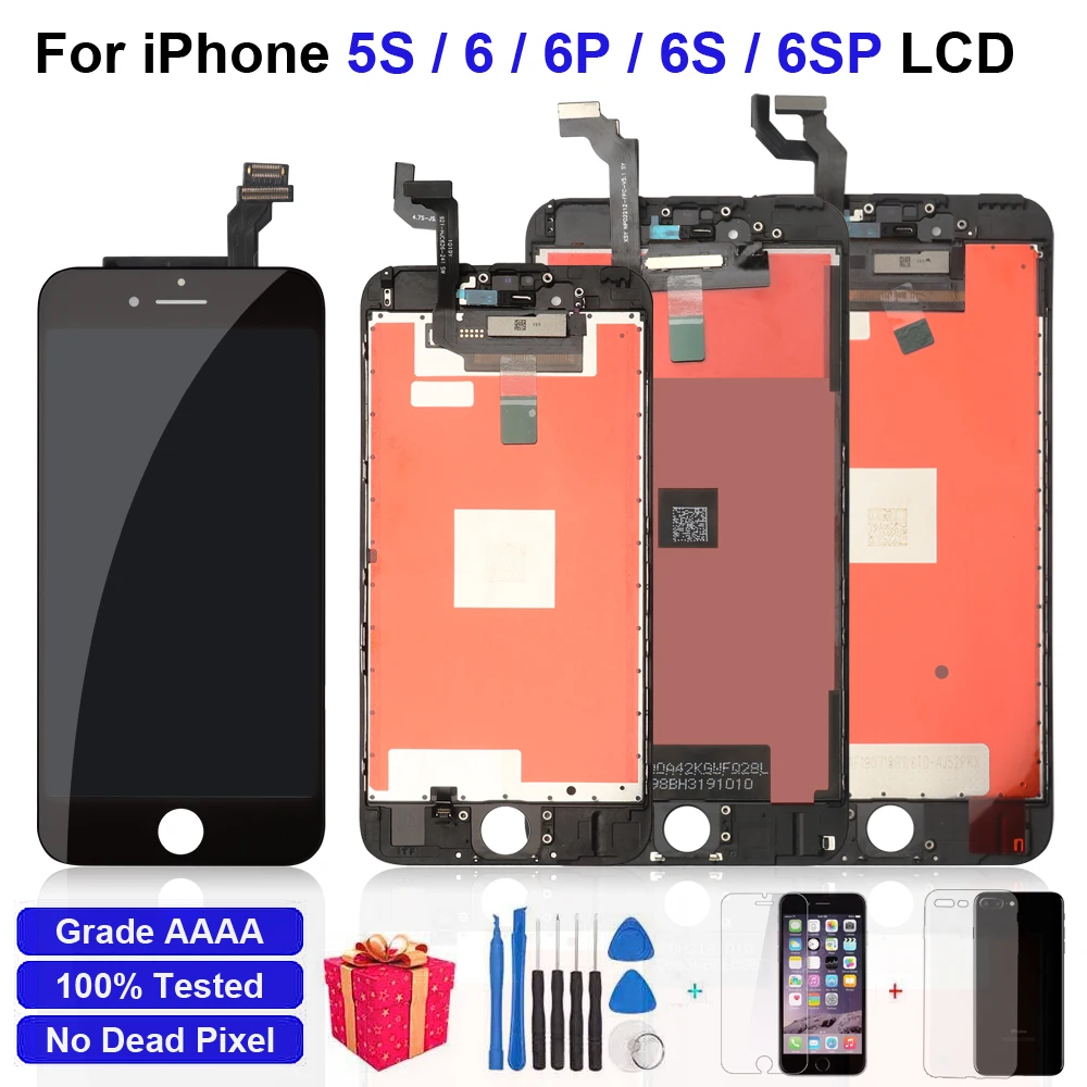 ЖК-монитор класса AAAA +++ для iPhone 6G 6S 6P 6SP с идеальным 3D сенсорным экраном дигитайзер