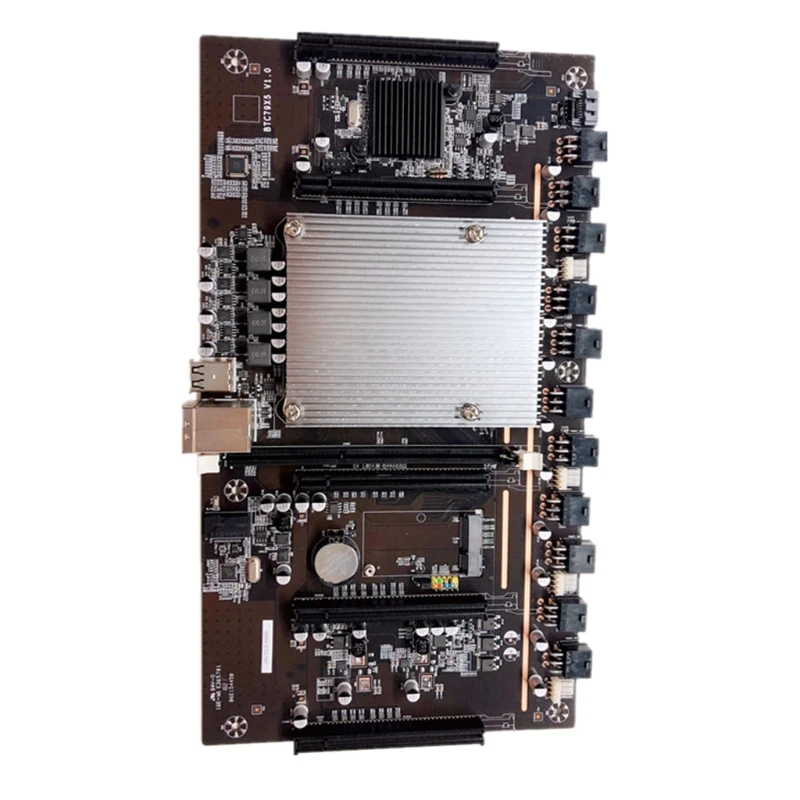 Verkaufen Freies Verschiffen BTC X79-H61 Bergmann Motherboard DDR3 5x PCI-E 8X MSATA 3,0 Unterstützung 3060 GPU Cryptocurrency Bergbau BTC Motherboard