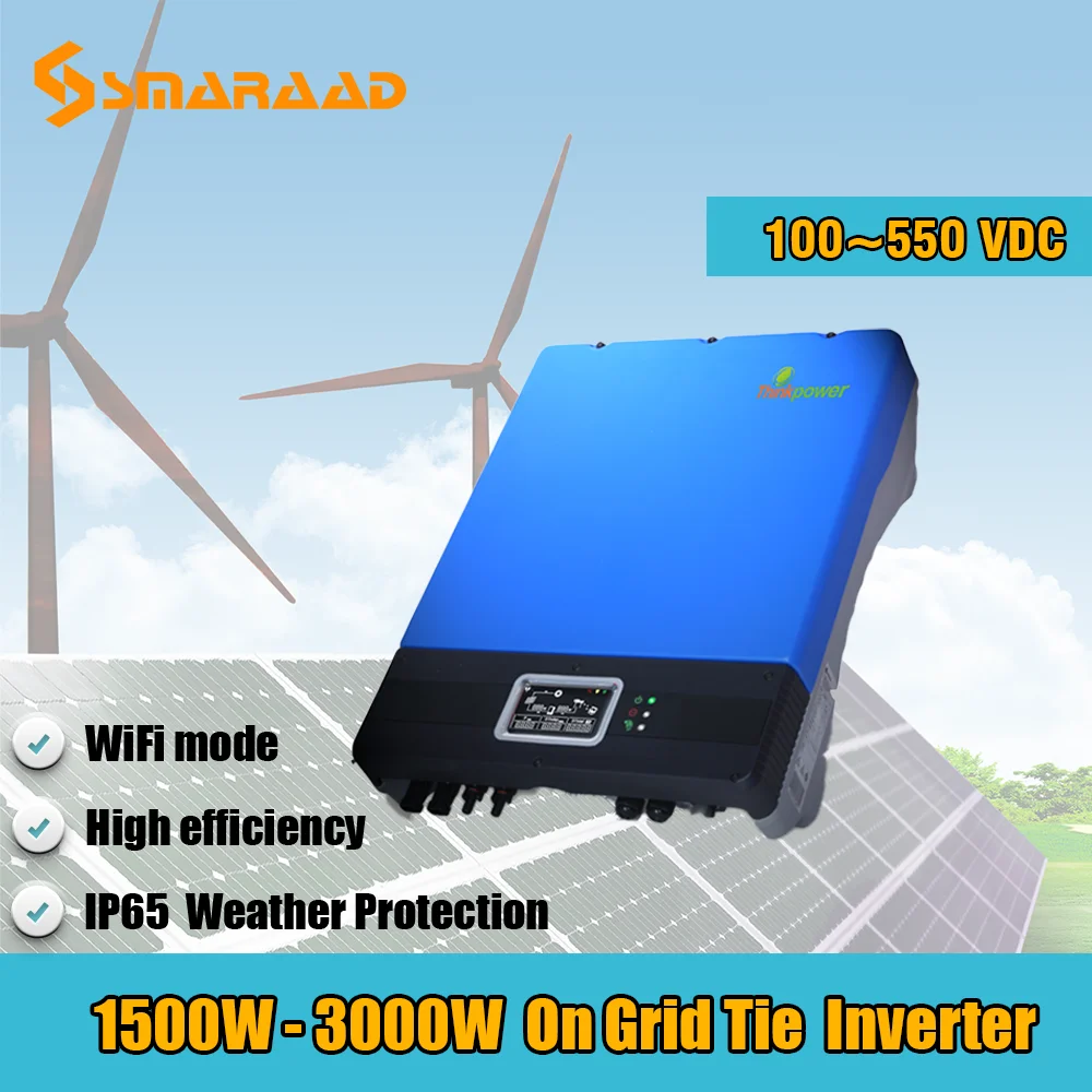 Ветровая турбина 1500 Вт 2200 3000 солнечная энергия на сетевом инверторе 120 В 230 100 550 в