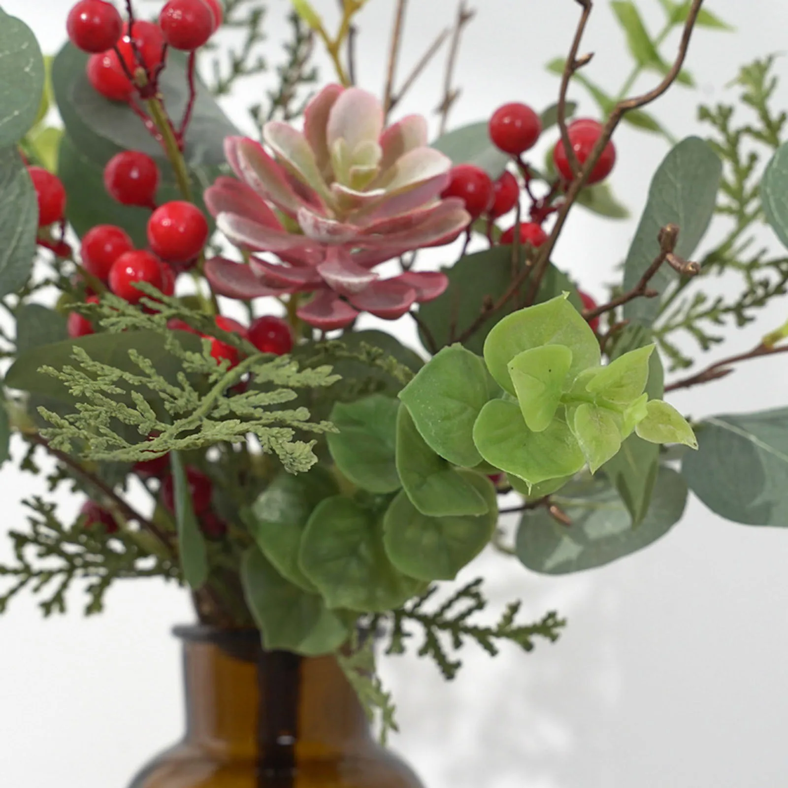 

Natural Simulation Foam Pine Cones Decorations Props Atmosphere Ornament Halloween Christmas Berry Stalk