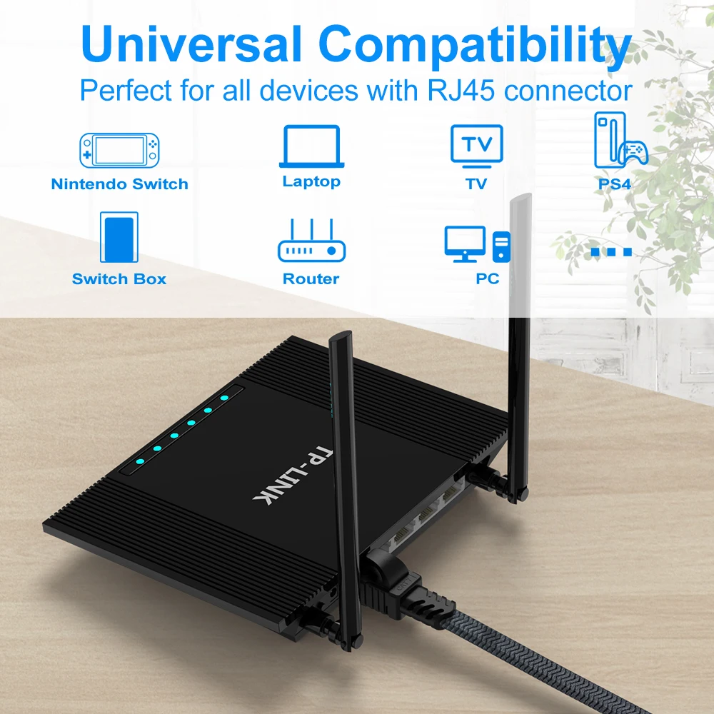 Кабель Ethernet CAT 7 сетевой кабель RJ45 UTP патчкорд для модема роутера локальной сети |