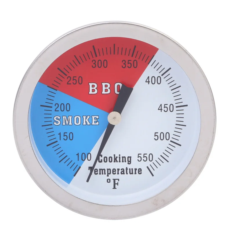 

100-550 Thermometer Stainless Steel Barbecue Smoker Grill Temperature Scale