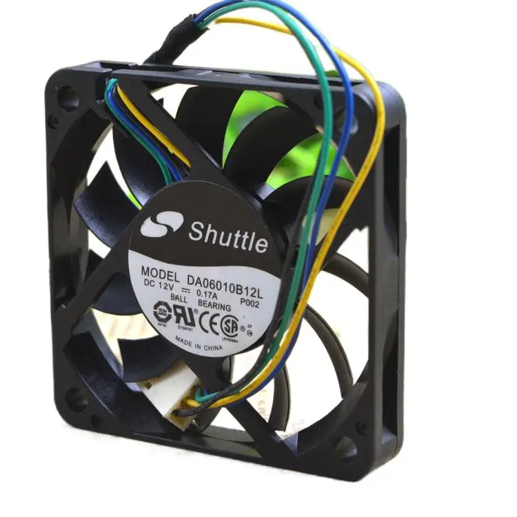Шаттл 6010 6 см Da06010b12l 12В 0.17a 4-проводной ШИМ-контроллер скорости Ultra-ThinFan