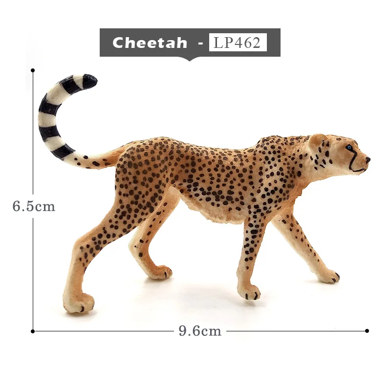 Cheetah Имитация белки, слона, попугая, Wombat, фигурка животного, домашний декор, миниатюрное украшение для сада в виде Феи, аксессуары, фигурка - Цвет: Cheetah