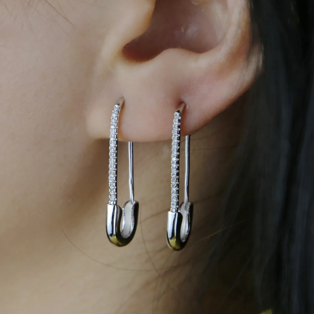 Женские серьги гвоздики с золотым и серебряным покрытием золотистые Серебристые