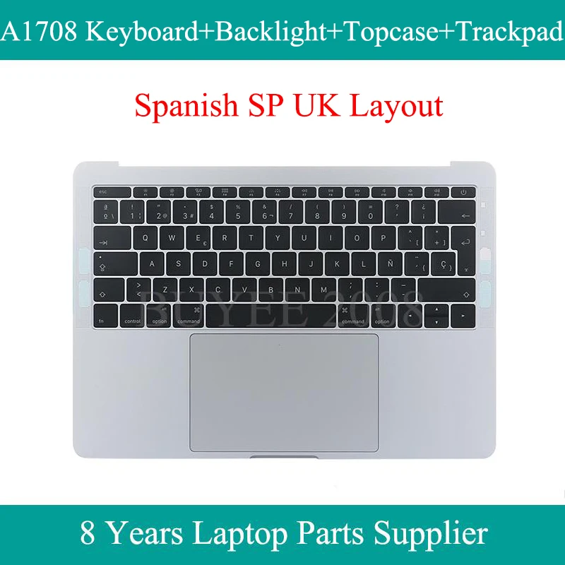 Клавиатура для ноутбука с подсветкой и тачпадом SP EU A1708 клавиатура Macbook Pro