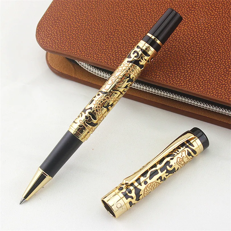 Jinhao 5000 роскошная дизайнерская ручка с черными и золотыми чернилами для офиса |