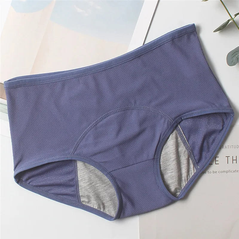 

Leak Proof Menstrual Panties Physiological Pants Women Underwear Period Waterproof Briefs Plus Size Female Lingerie