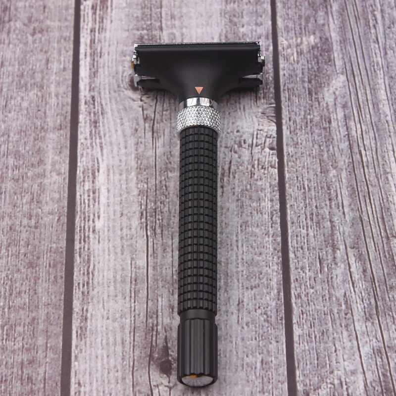 Бритва мужская регулируемая без батареи ручная бритва латунная с длинной ручкой