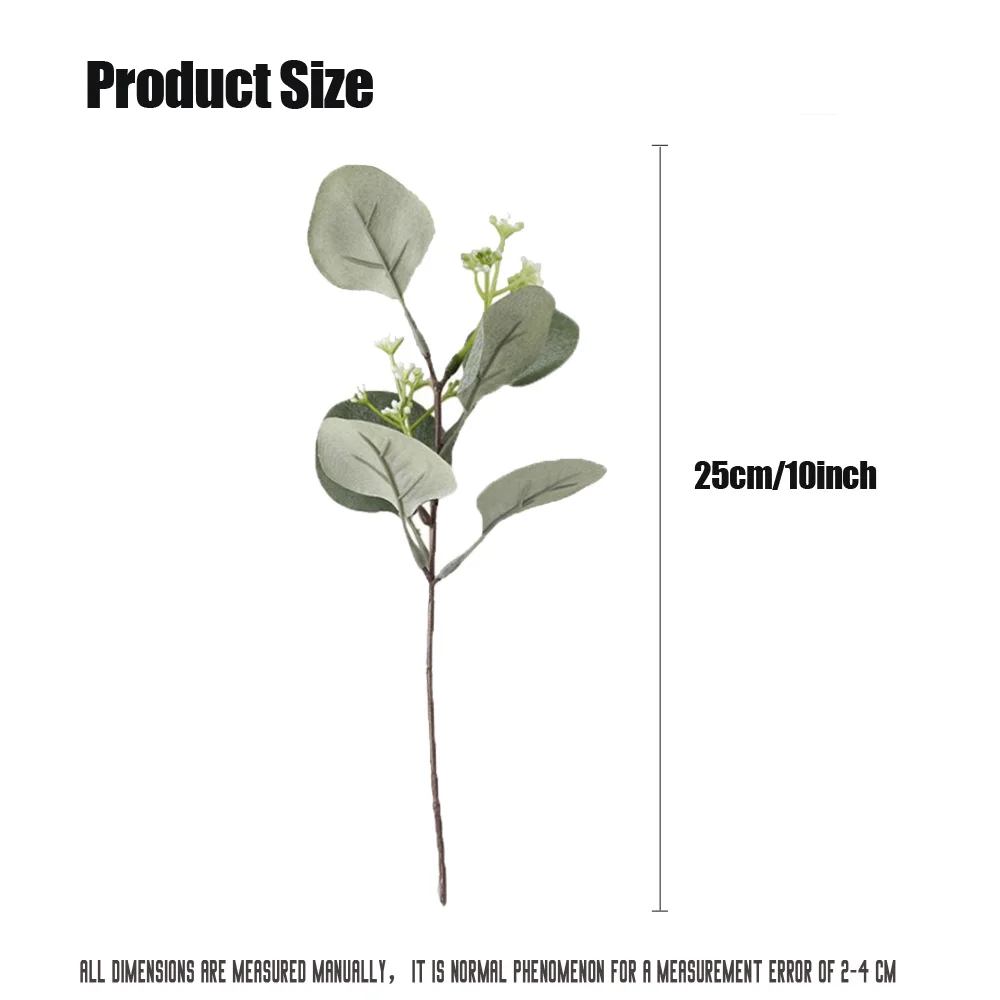 10 шт./лот свадебное украшение 25 см искусственные цветы эвкалипта сделай сам букет