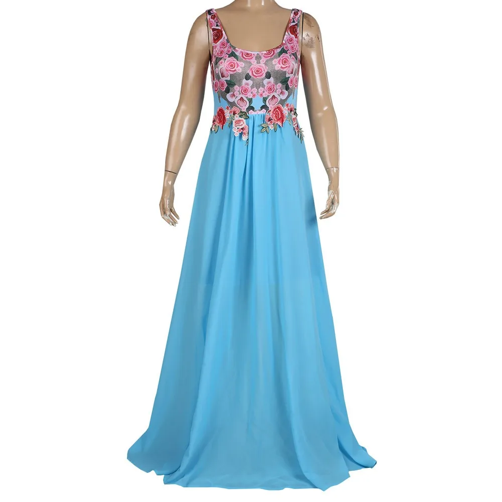 Женское Макси-платье в стиле бохо с цветочным принтом летнее праздничное пляжное