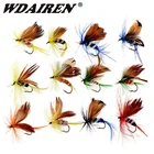 12 шт.компл., рыболовная приманка, масло, насекомые, разные стили, лосось, форель, одиночная сухая нахлыстовая приманка, рыболовные снасти