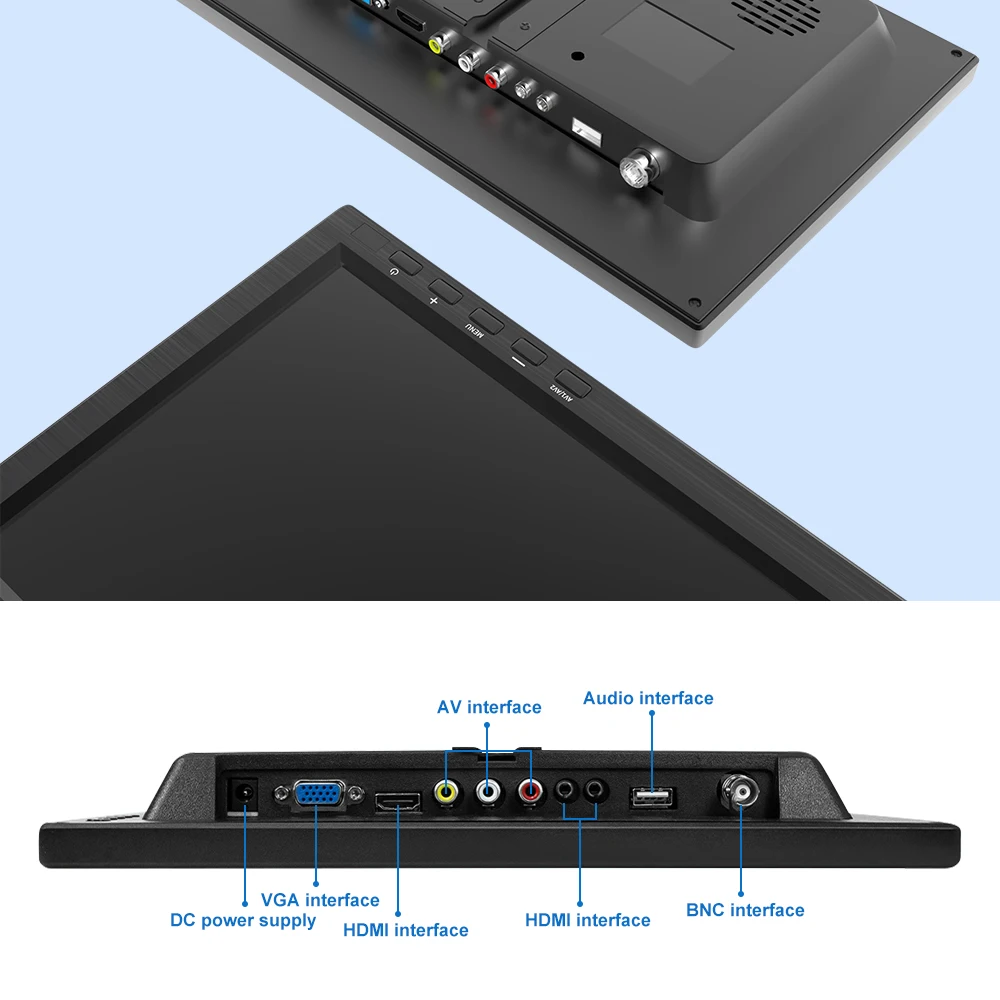LCD HD    10, 1 ,  Raspberry Pi 400 ps4 switch,   BNC AV VGA HDMI USB