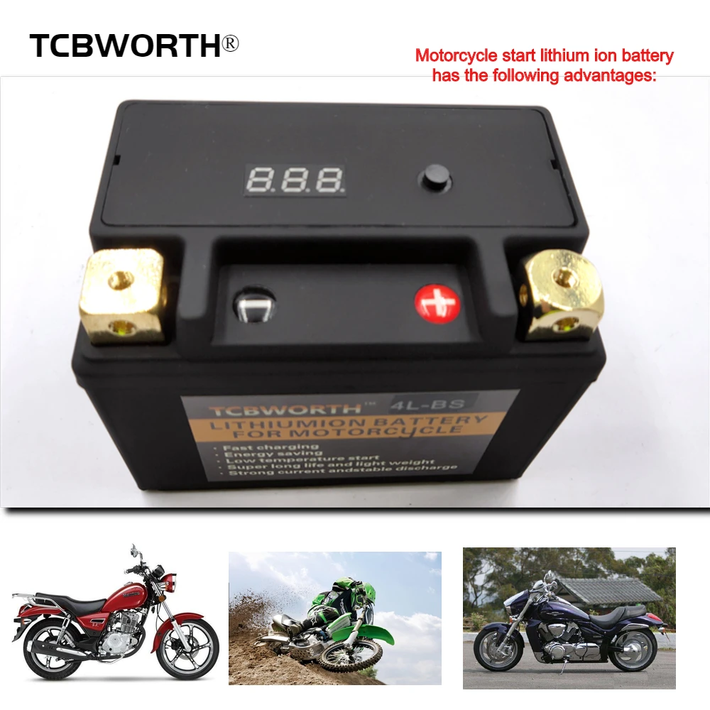 TCBWORTH литий-железо-фосфатный 5L-B 12V мотоциклов стартер двигателя