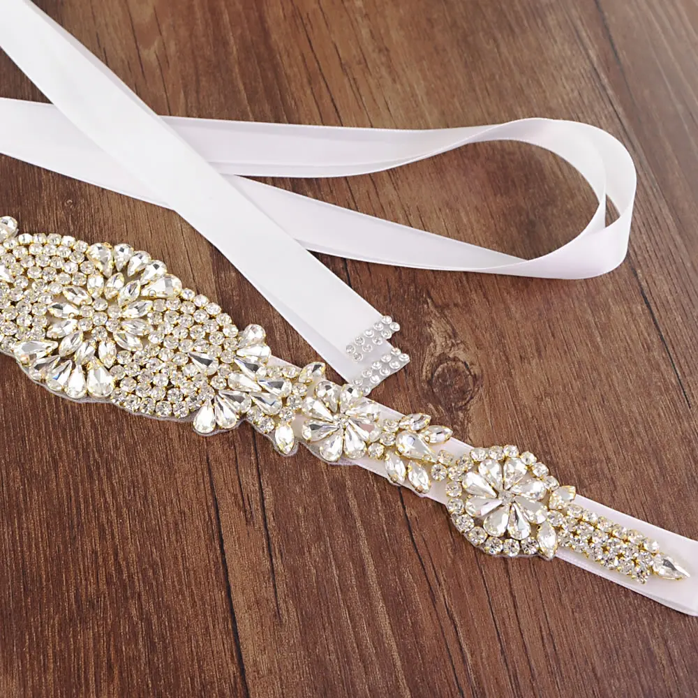 S123-G невесты свадьба створки Свадебные ремни к требованиям заказчика Сверкающие