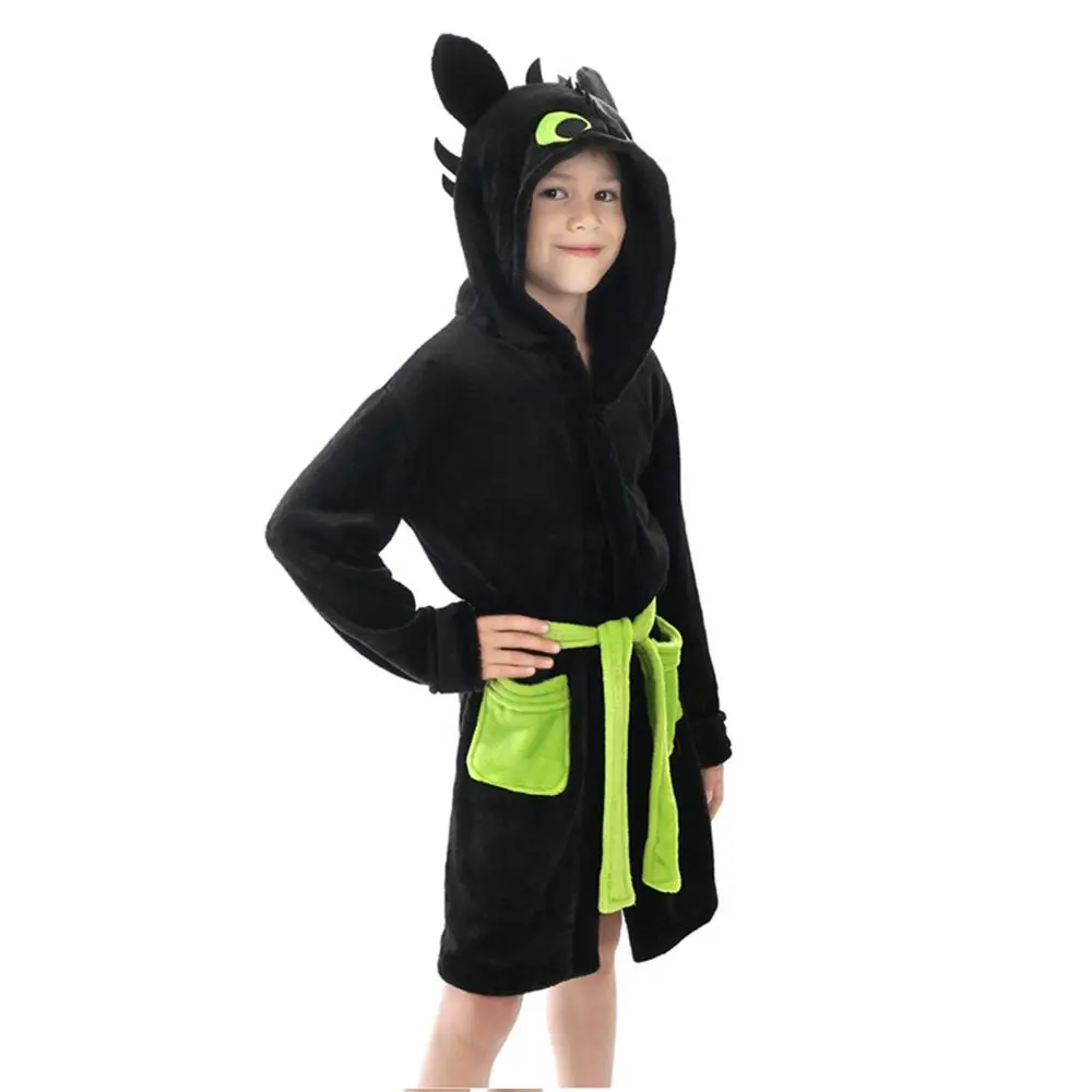 Как приручить халат пижамы косплей банный одежда для сна Мультяшные детей |