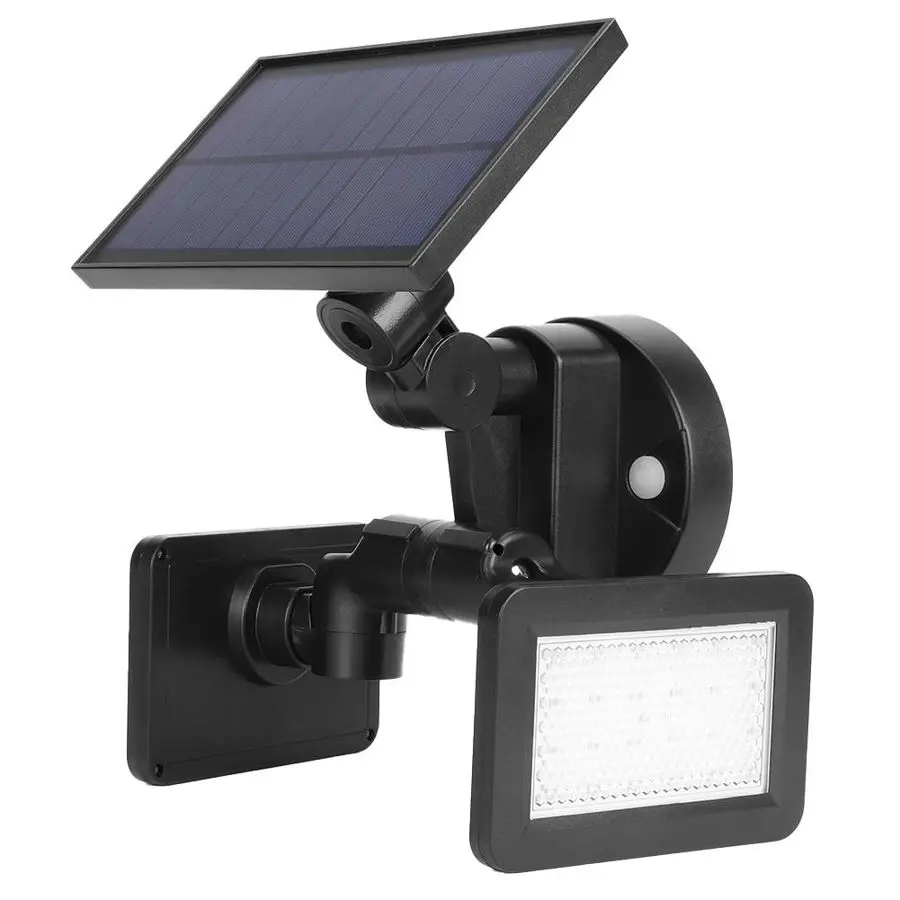 Уличный настенный фонарь на солнечной батарее 48 светодиодов 360 градусов|Уличные