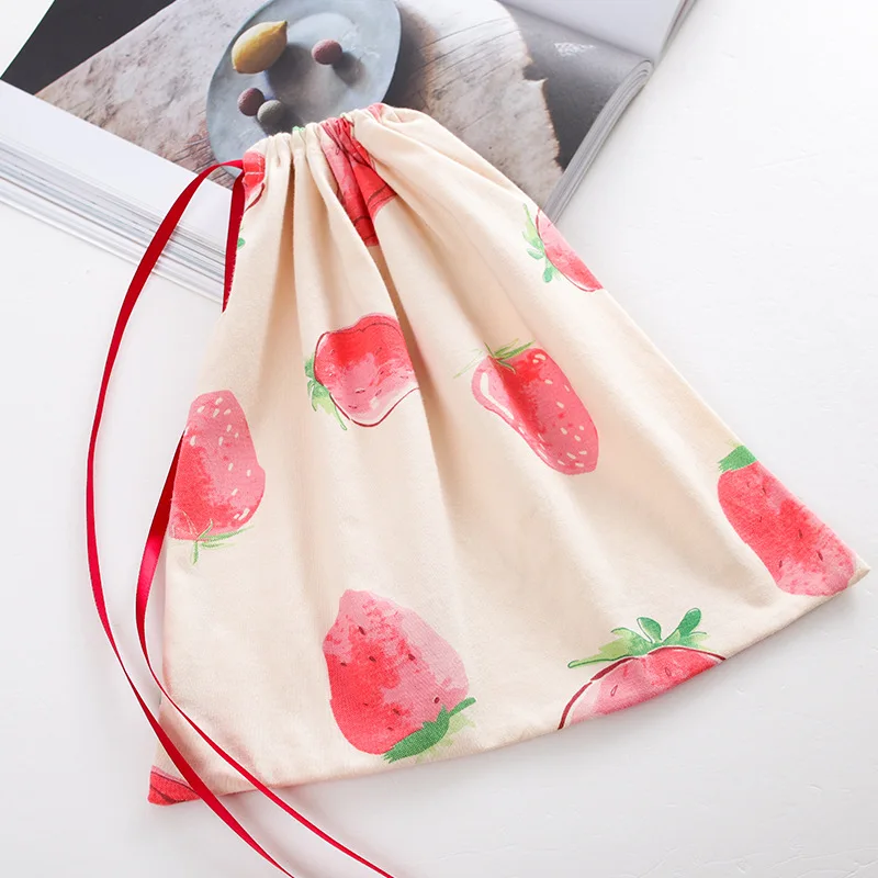 

7Pcs/set Women Pajama Set Soft Strawberry Pants Shorts Long Sleeves V Neck Top Sleepwear with Eyes Cover BMF88