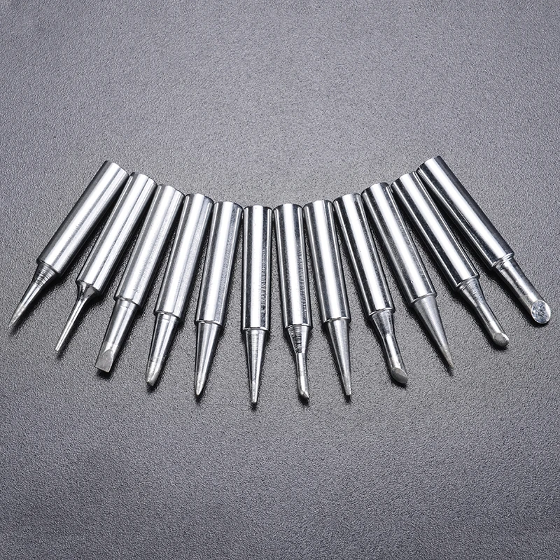 

12pcs Car Auto Solder Screwdriver Soldering Iron Tip Oxygen-free Copper For Hakko Station 900M-T Tool Parts Accessories